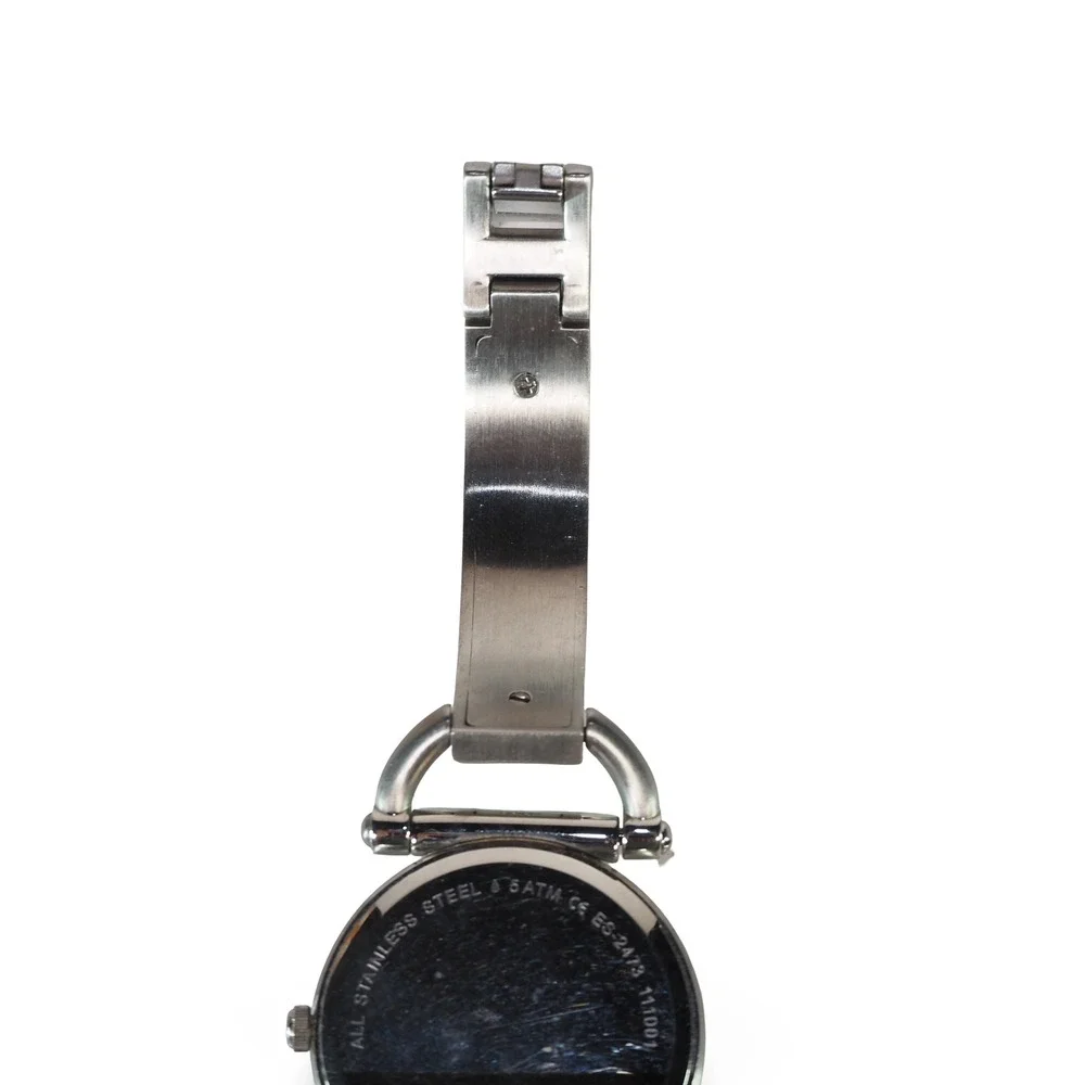 Fossil ES-2473 Wrist Watch Women OS‎ Silver White Stainless Steel 5 ATM